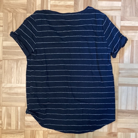 Joe Fresh tshirt and tank top navy silver stripe - Picture 5 of 9